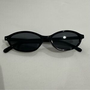 Black Oval Sunglasses